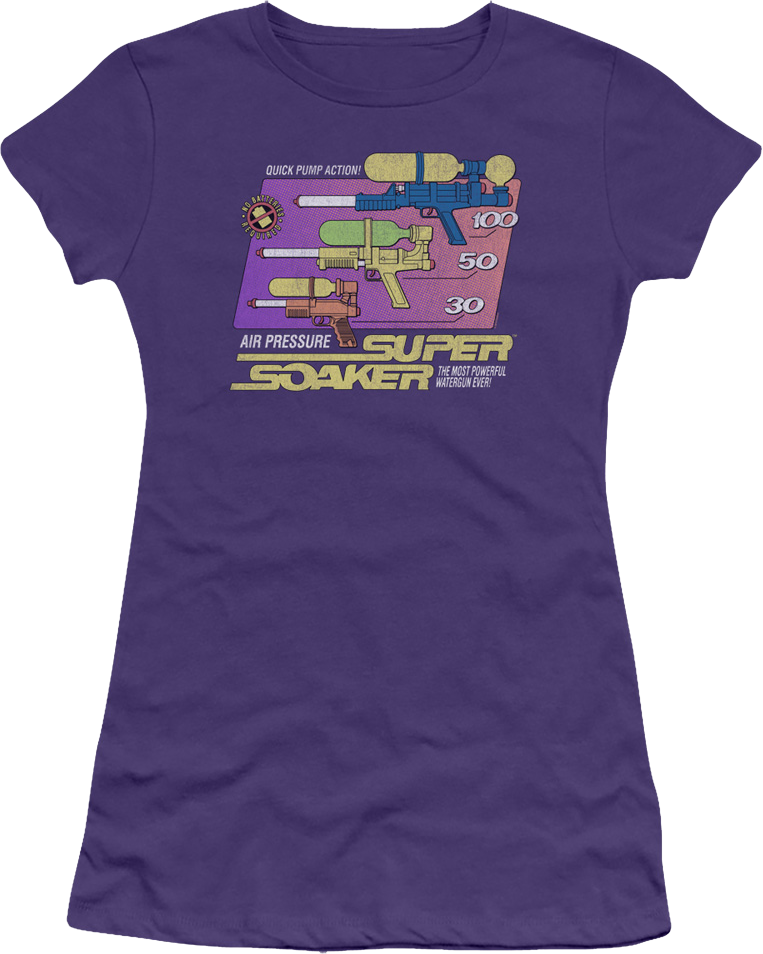 Ladies Purple Super Soaker Shirt