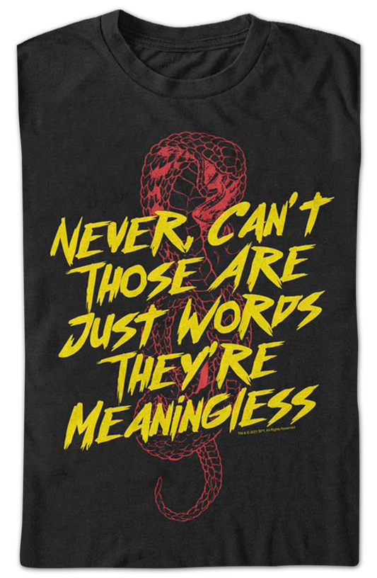 Just Words Cobra Kai T-Shirt