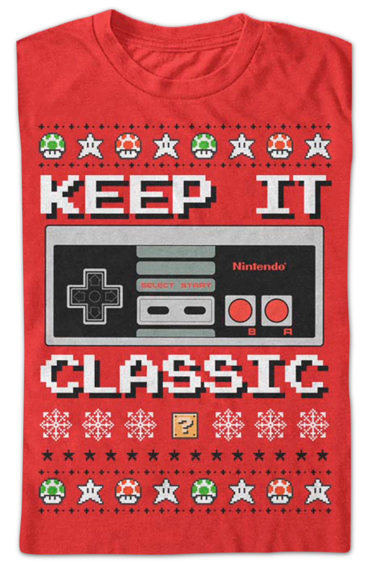 Keep It Classic Nintendo Christmas T-Shirt