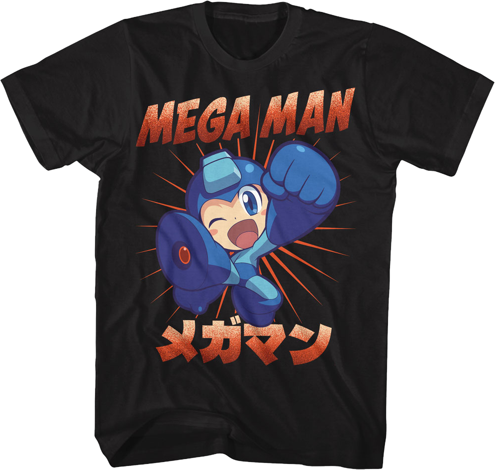 Kick Pose Mega Man T-Shirt