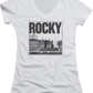 Ladies Arms Raised Rocky V-Neck Shirt