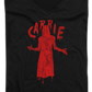 Ladies Dripping Blood Carrie V-Neck Shirt