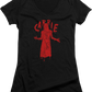 Ladies Dripping Blood Carrie V-Neck Shirt