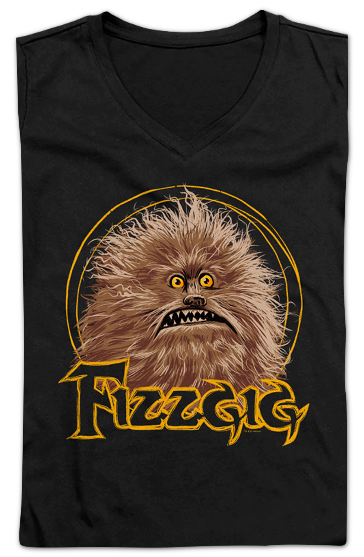 Ladies Friendly Monster Fizzgig Dark Crystal V-Neck Shirt