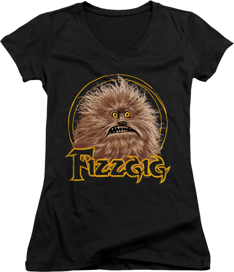 Ladies Friendly Monster Fizzgig Dark Crystal V-Neck Shirt