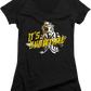 Ladies It's Showtime Beetlejuice V-Neck Shirt