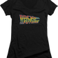 Ladies Logo Back To The Future V-Neck Shirt