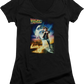 Ladies Movie Poster Back To The Future V-Neck Shirt
