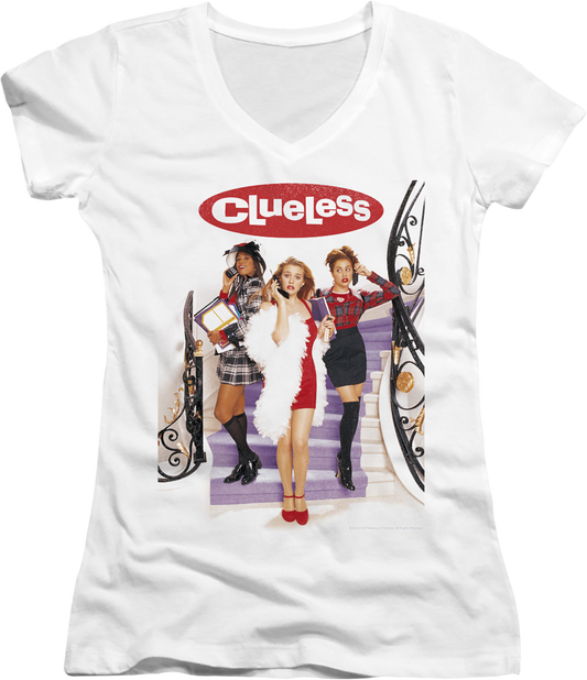 Ladies Movie Poster Clueless V-Neck Shirt