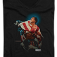 Ladies Movie Poster Rocky IV V-Neck Shirt