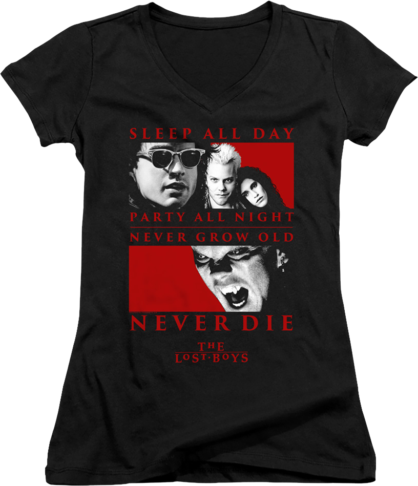 Ladies Never Die Lost Boys V-Neck Shirt