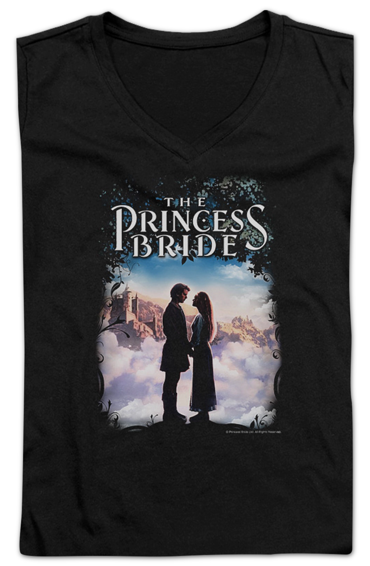 Ladies Poster Princess Bride V-Neck Shirt