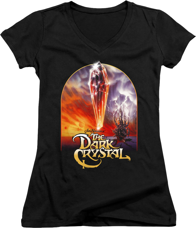 Ladies Style B Movie Poster Dark Crystal V-Neck Shirt