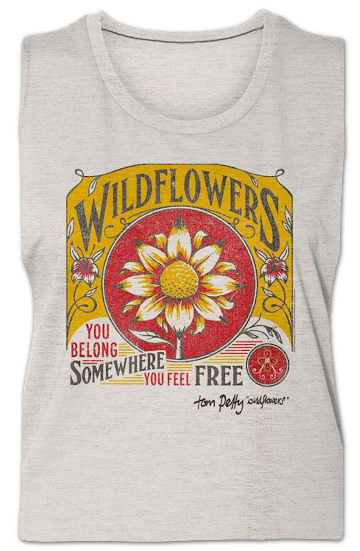 Ladies Wildflowers Tom Petty Sleeveless Shirt