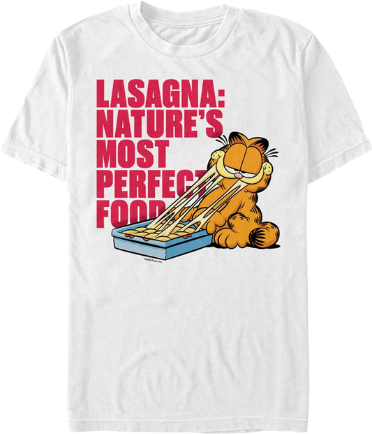 Lasagna Nature's Most Perfect Food Garfield T-Shirt