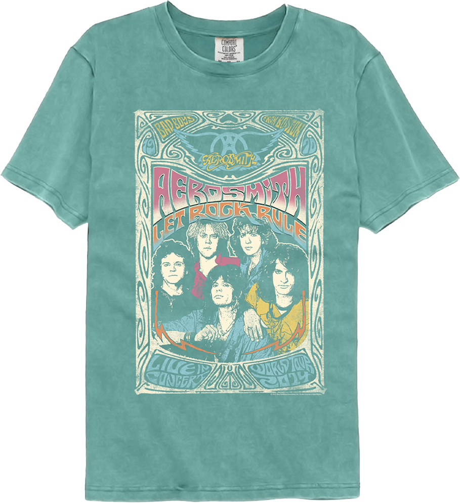 Let Rock Rule Aerosmith Comfort Colors Brand T-Shirt