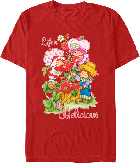 Life Is Delicious Strawberry Shortcake T-Shirt