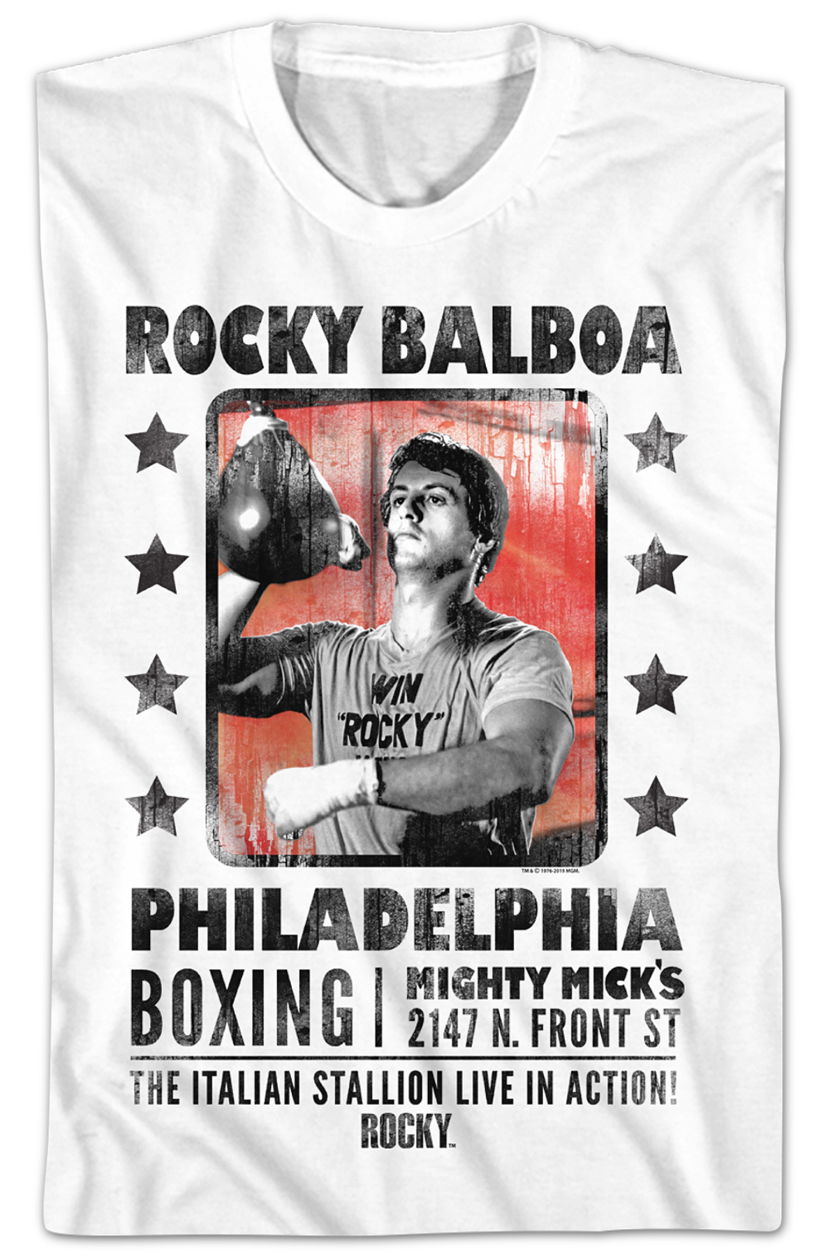 The Italian Stallion Live In Action Rocky T-Shirt