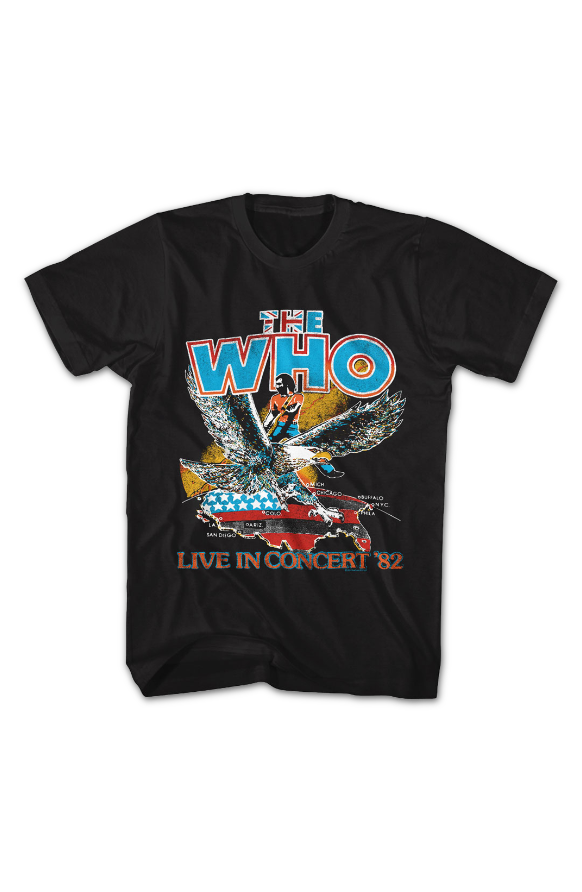 Live In Concert '82 The Who T-Shirt