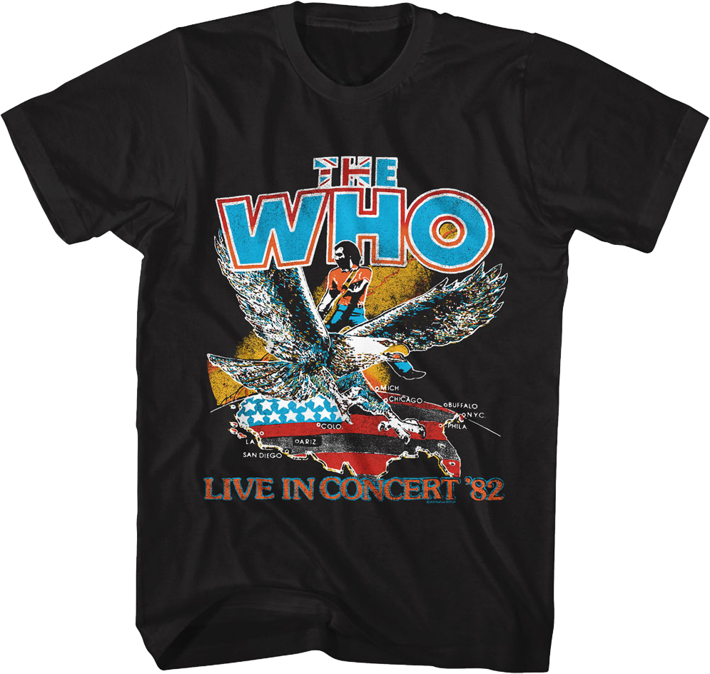 Live In Concert '82 The Who T-Shirt