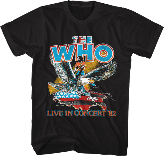 Live In Concert '82 The Who T-Shirt