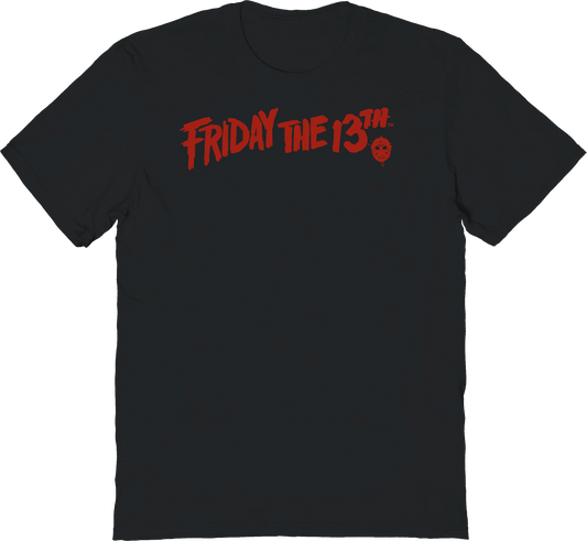 Logo & Hockey Mask Friday The 13th T-Shirt