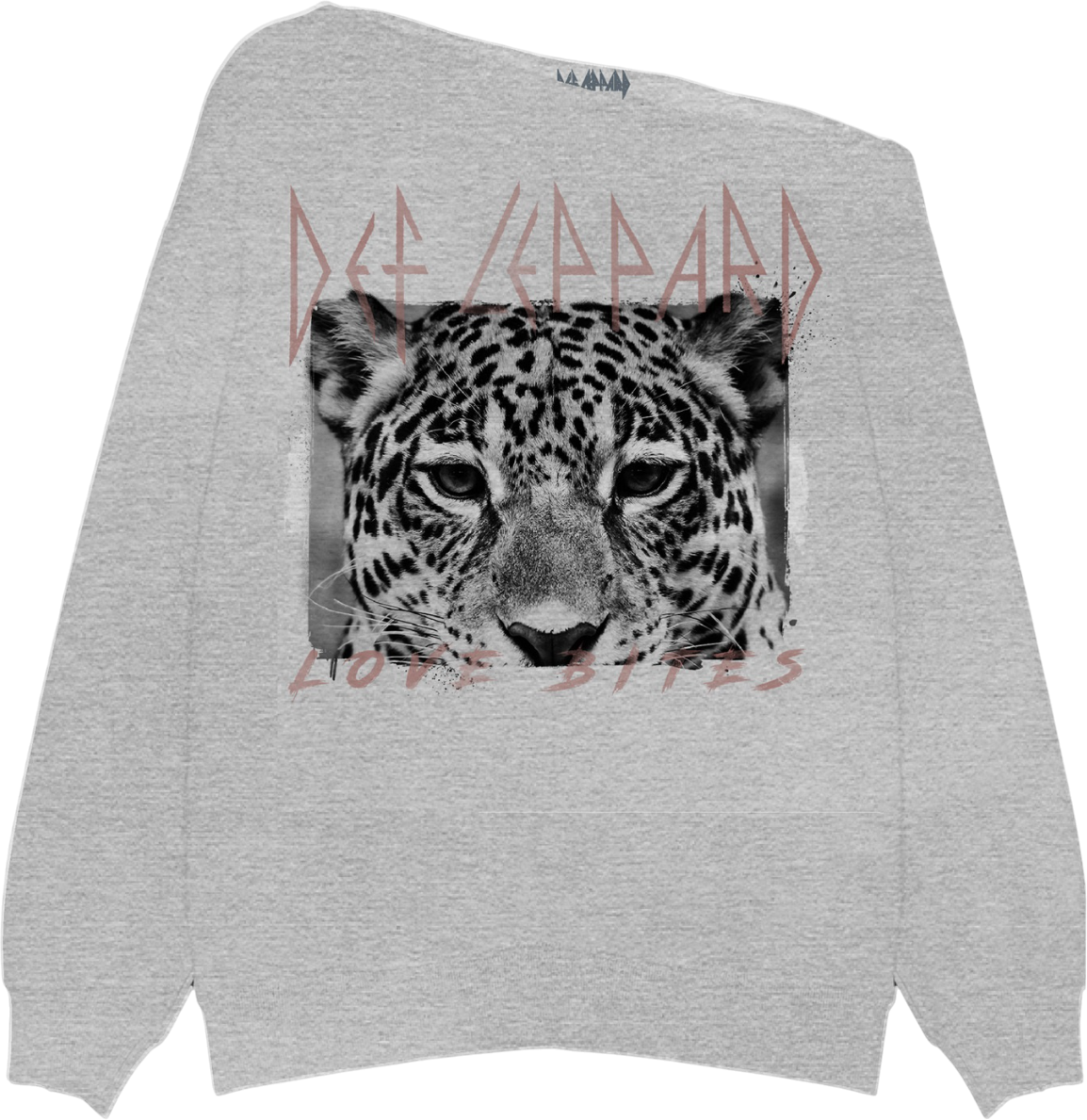 Love Bites Def Leppard Off The Shoulder Sweatshirt