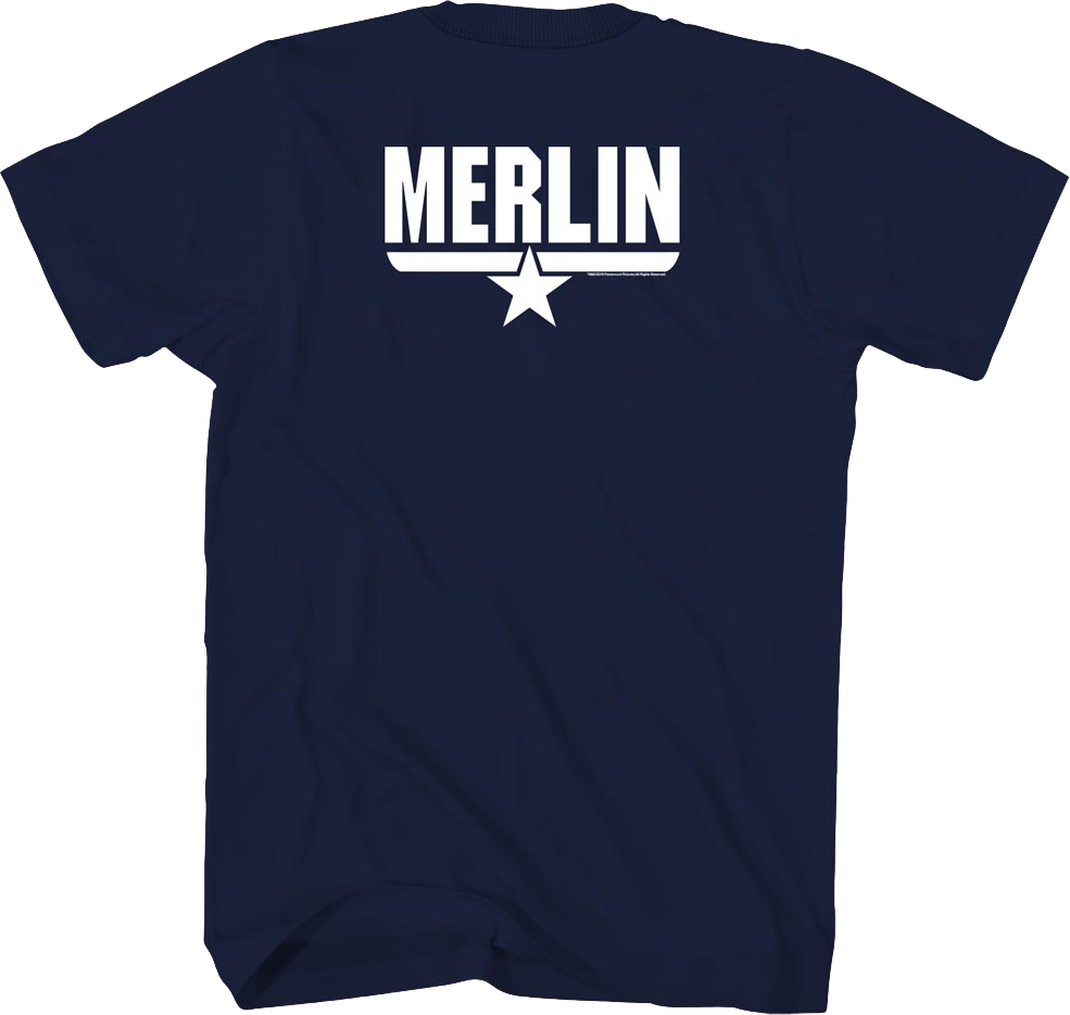 Merlin Name Top Gun T-Shirt