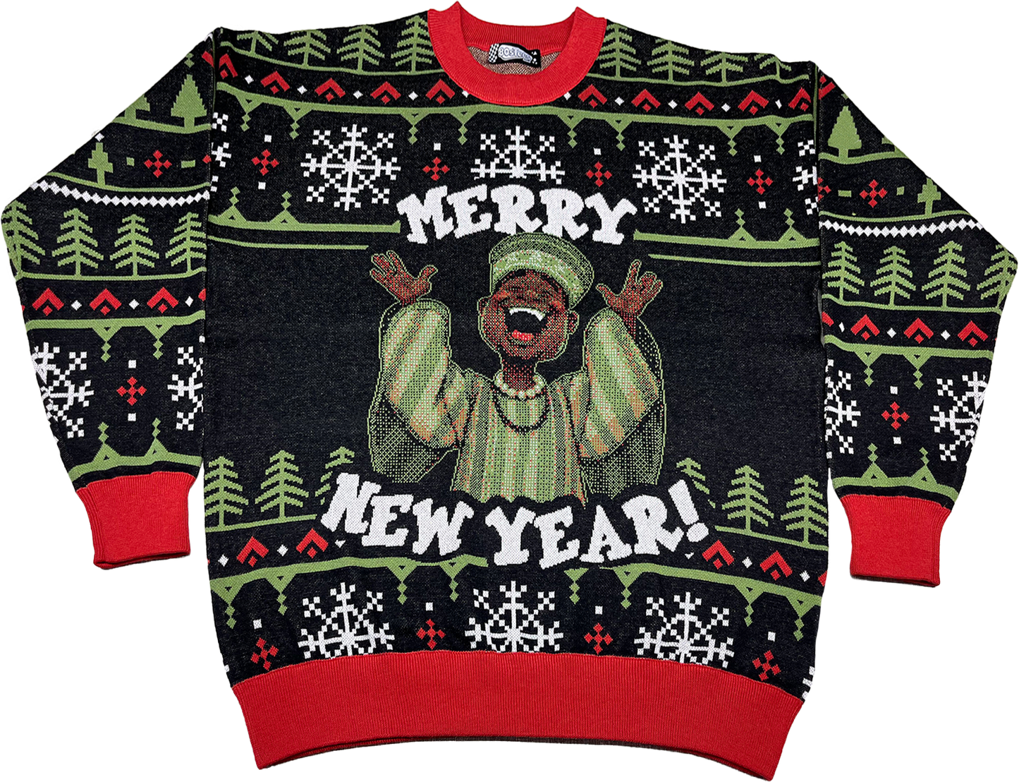 Merry New Year Trading Places Knitted Sweater