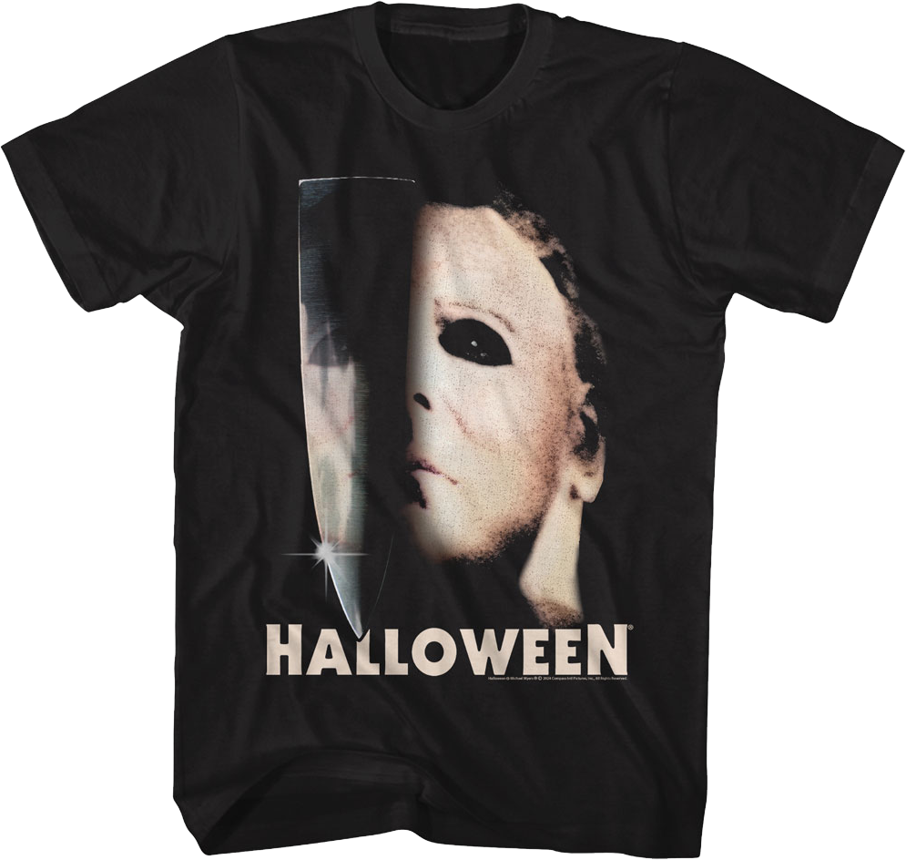 Michael Myers Knife & Mask Halloween T-Shirt