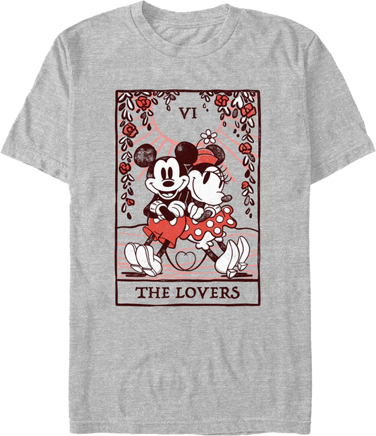 Mickey & Minnie Lovers Tarot Card Disney T-Shirt