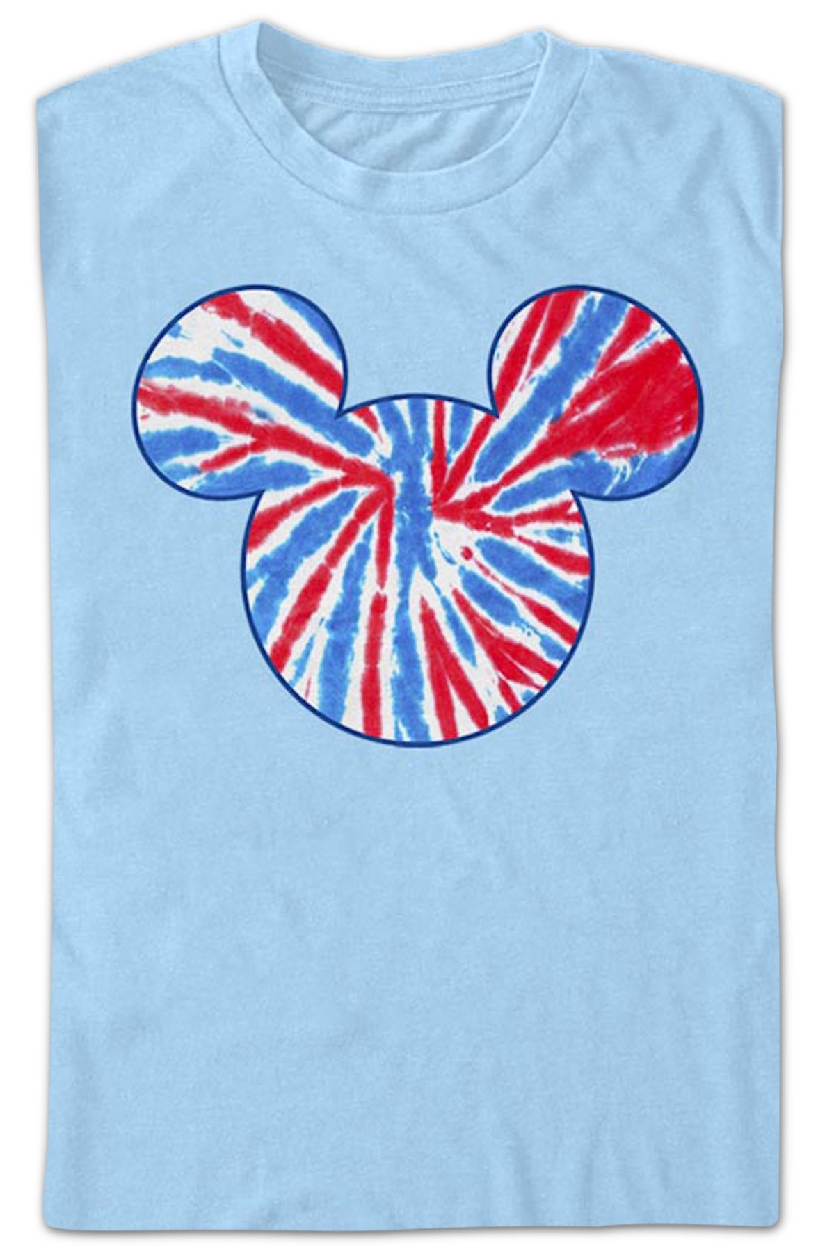 Mickey Mouse Red White And Blue Tie Dye Disney T-Shirt