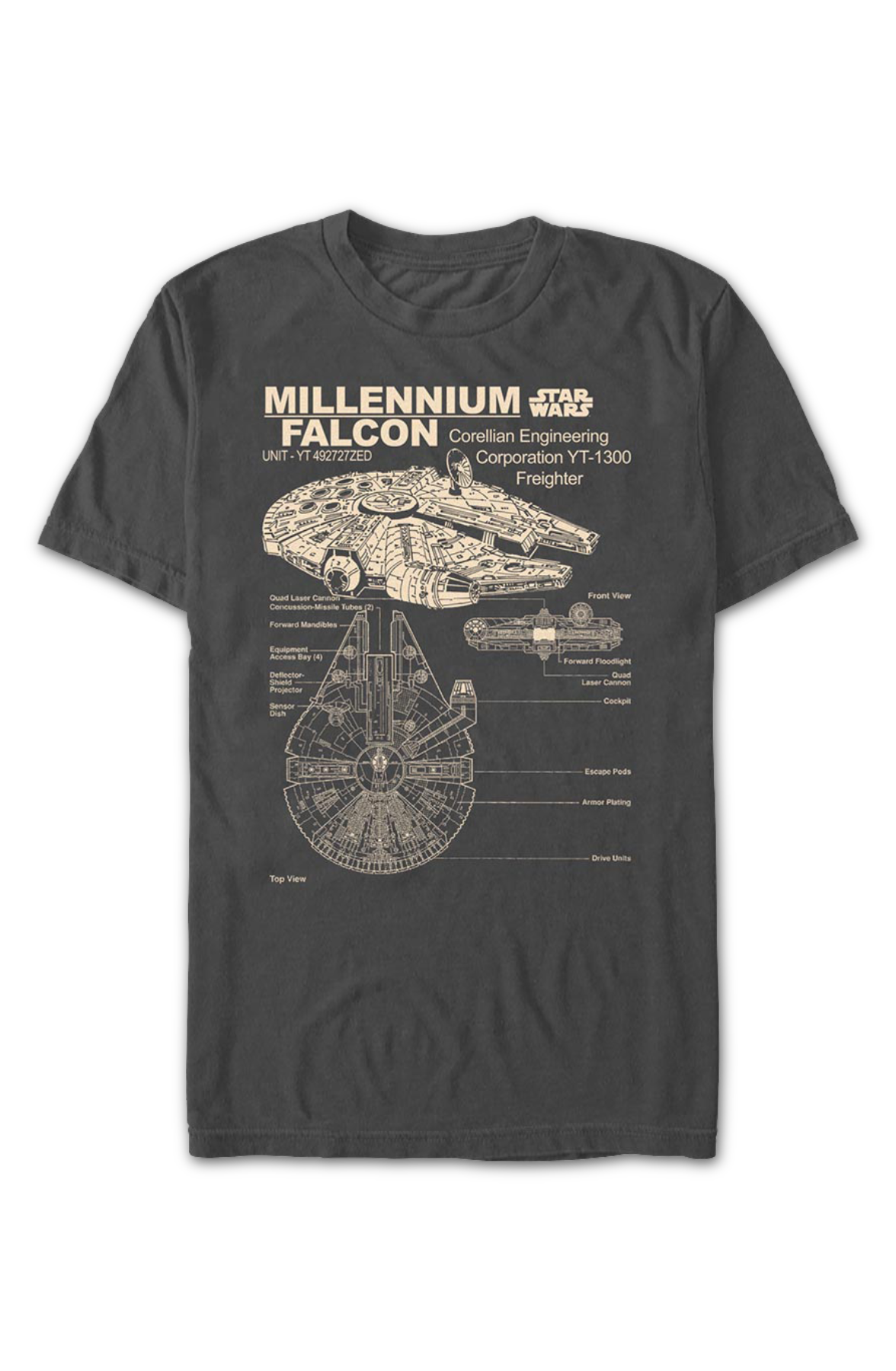 Millennium Falcon Views Star Wars T-Shirt