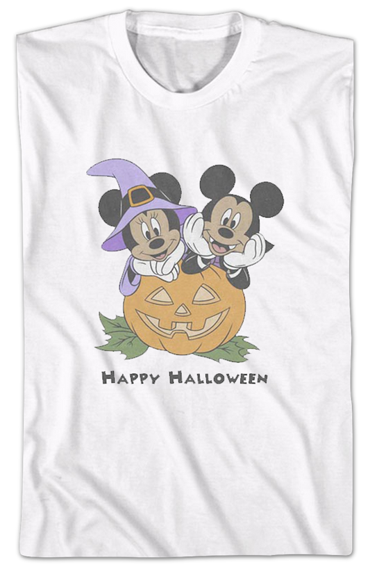 Minnie Mouse Mickey Mouse Happy Halloween Disney T-Shirt