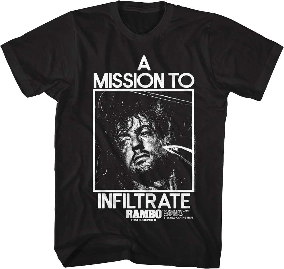 Mission To Infiltrate Rambo T-Shirt