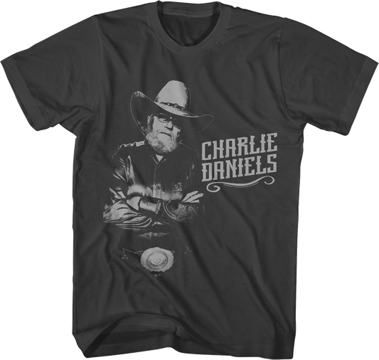 Monochrome Charlie Daniels T-Shirt