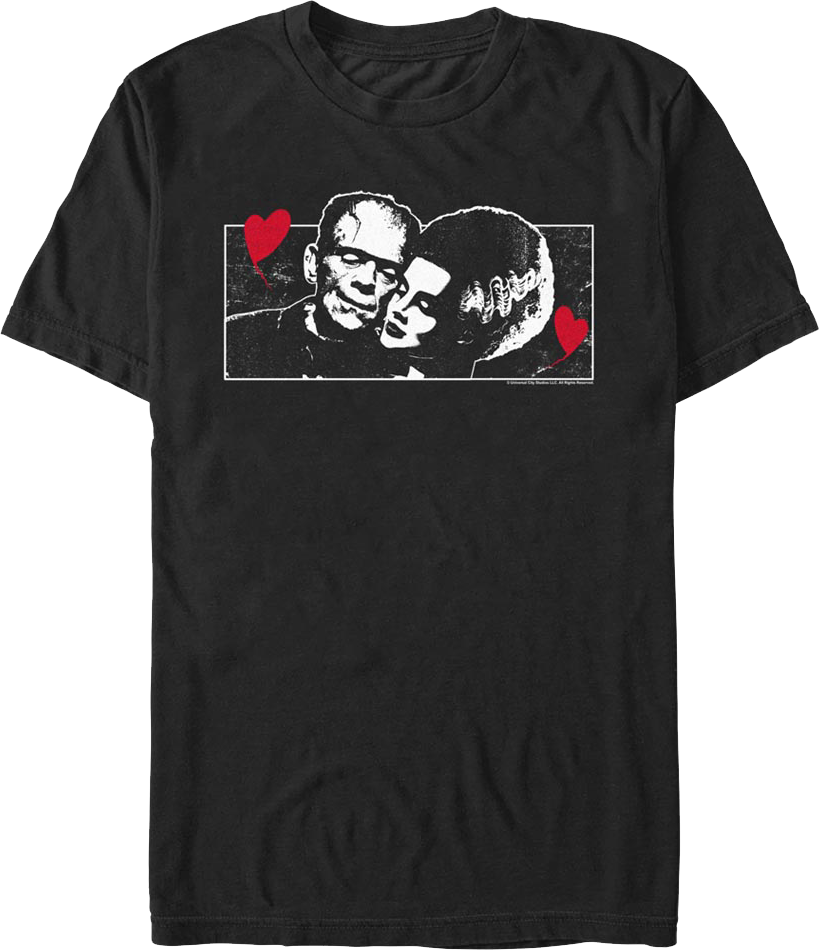 Monsters In Love Bride Of Frankenstein T-Shirt
