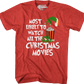 Most Likely To Watch All The Christmas Movies T-Shirt