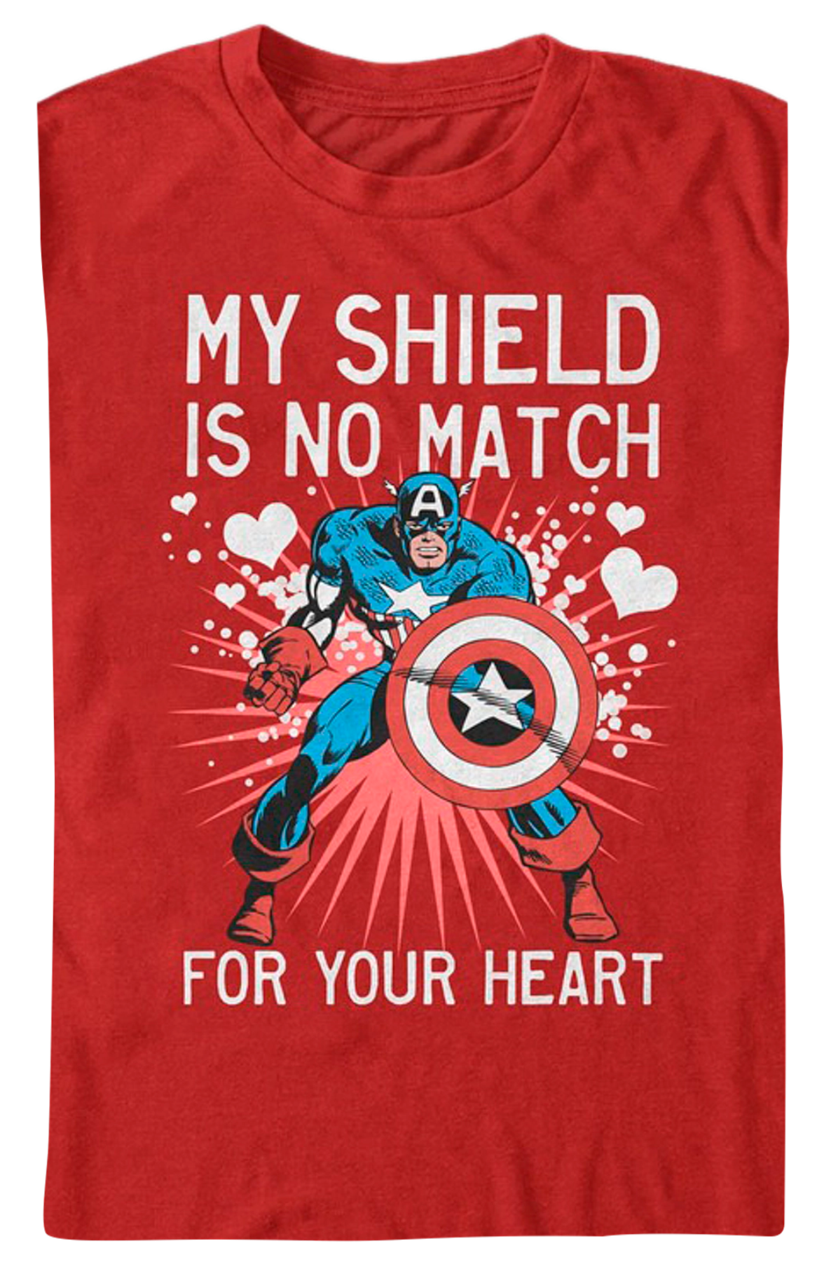 My Shield Is No Match For Your Heart Captain America T-Shirt