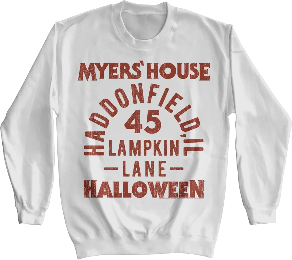 Myers' House Halloween Sweatshirt