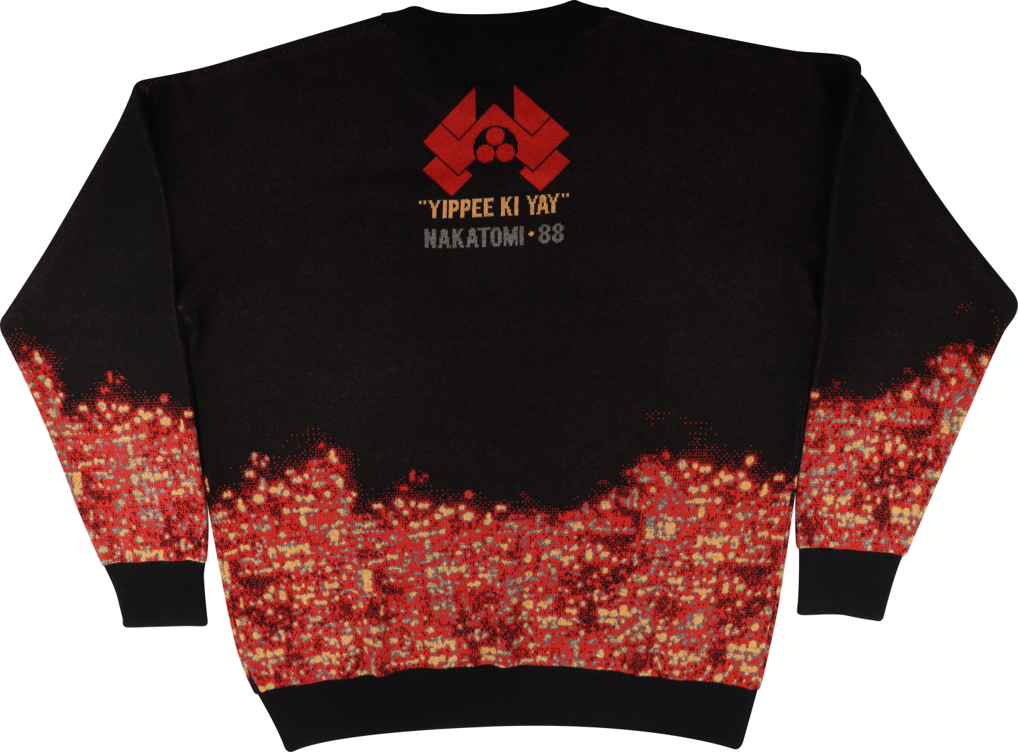 Nakatomi Plaza Explosion Die Hard Knitted Christmas Sweater