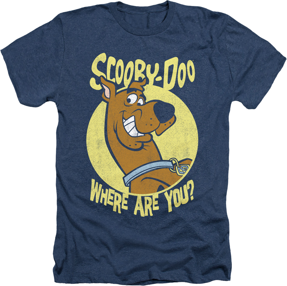 Navy Heather Scooby-Doo Where Are You T-Shirt