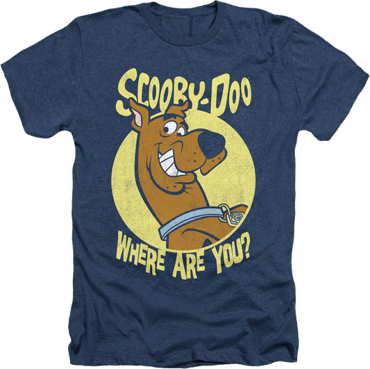 Navy Heather Scooby-Doo Where Are You T-Shirt