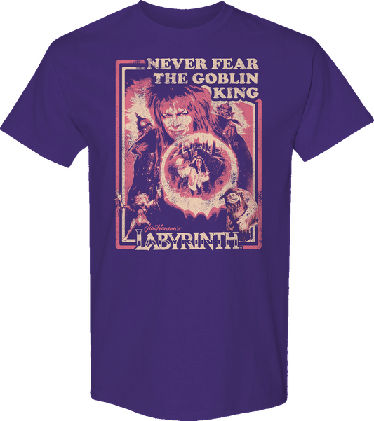 Never Fear The Goblin King Labyrinth T-Shirt