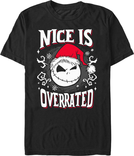 Nice Is Overrated Nightmare Before Christmas T-Shirt