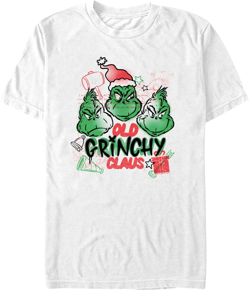 Old Grinchy Claus Dr. Seuss T-Shirt