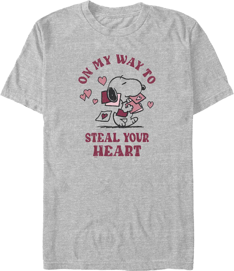 On My Way To Steal Your Heart Peanuts T-Shirt