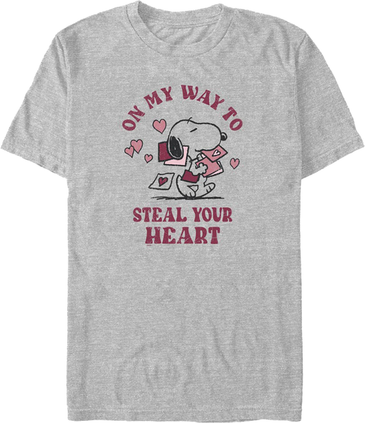 On My Way To Steal Your Heart Peanuts T-Shirt