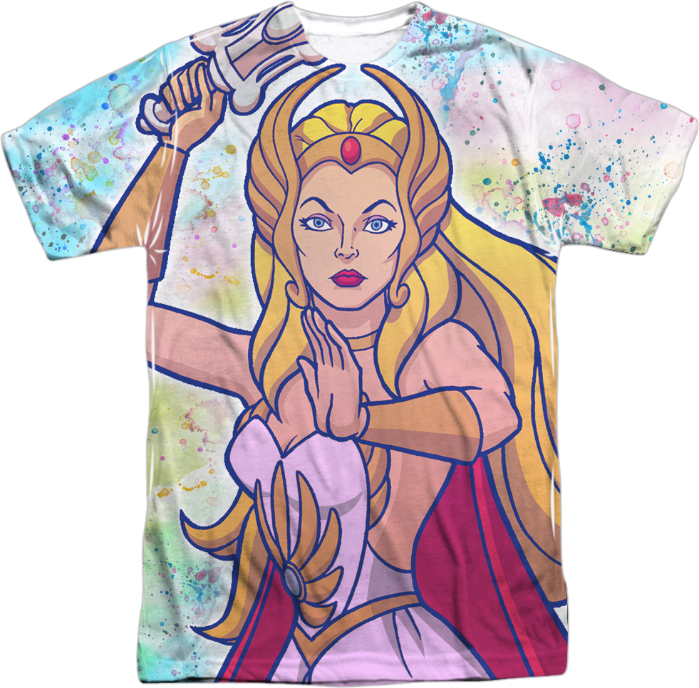 Paint Splattered She-Ra Masters of the Universe T-Shirt