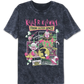 Panel Collage Killer Klowns From Outer Space Mineral Wash T-Shirt